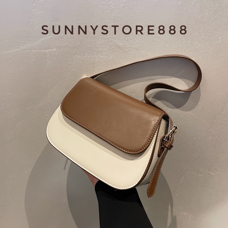 Ảnh thật Túi Đeo 2 Kiểu Hình Bầu 3 Ngăn Tặng 2 Dây Kèm S123