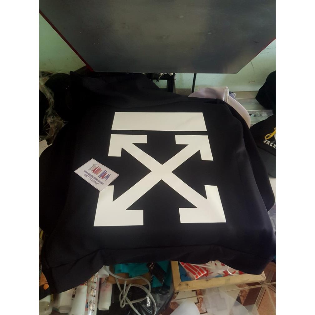 Áo off white ÁO hoodie WHITE OF BLACK, áo Black off white