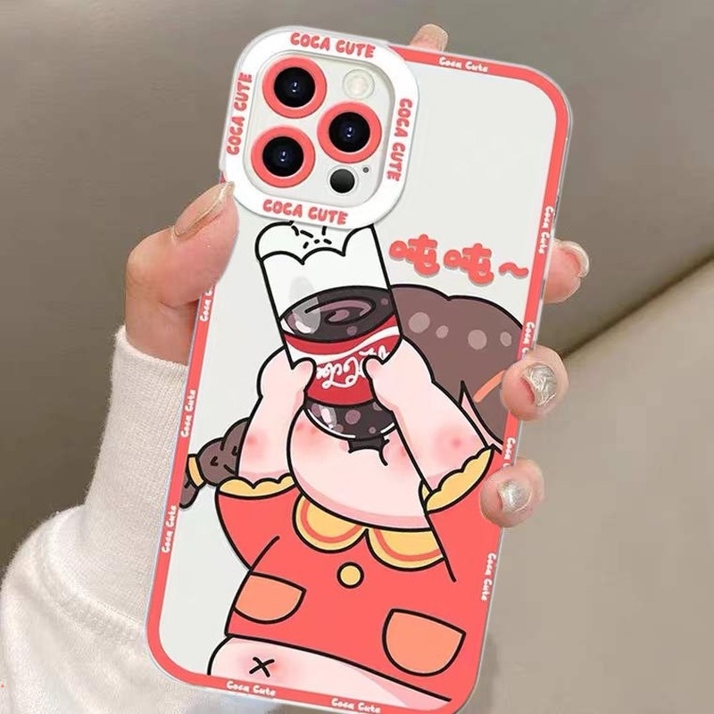 Ốp Điện Thoại Silicon Mềm Trong Suốt Họa Tiết Hoạt Hình Dễ Thương Cho Iphone 13 12 11 Pro MAX X XS MAX XR 6 7 8 Plus