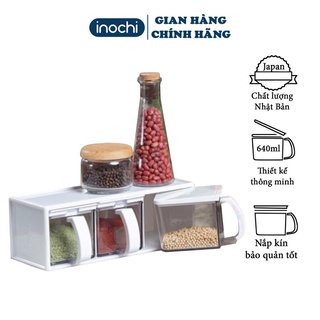 Bộ hộp đựng gia vị nhà bếp Yoko INOCHI nhựa nguyên sinh an toàn