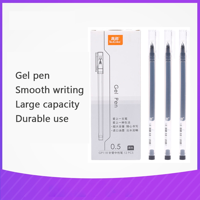 Bút gel ngòi 0.5mm viết mượt với 4 màu sắc tùy chọn chất lượng cao
