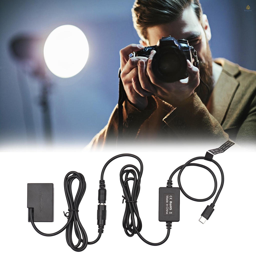 Dây Cáp PD Chuyển Đổi USB Type-C Sang Pin DR-E18 DC LP-E17 Thay Thế Cho 750D 760D T6S 77D 800D 200D Rebel SL2