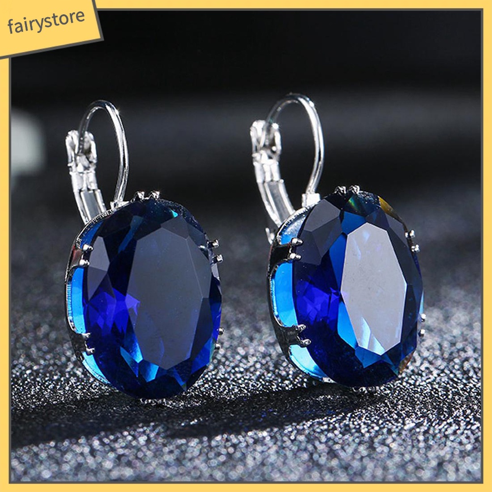 Hoa Tai Xi Bạc Phối Đá Lấp Lánh Cho Nữ