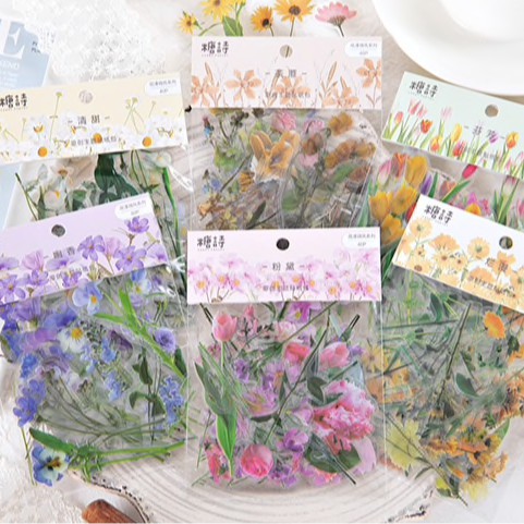 Sticker hoa lá cỏ dại