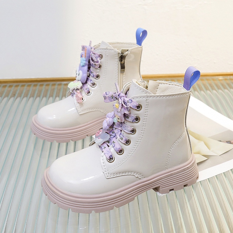 Giày bốt Martin,giày bé gái giây hoa,thời trang hót 2022