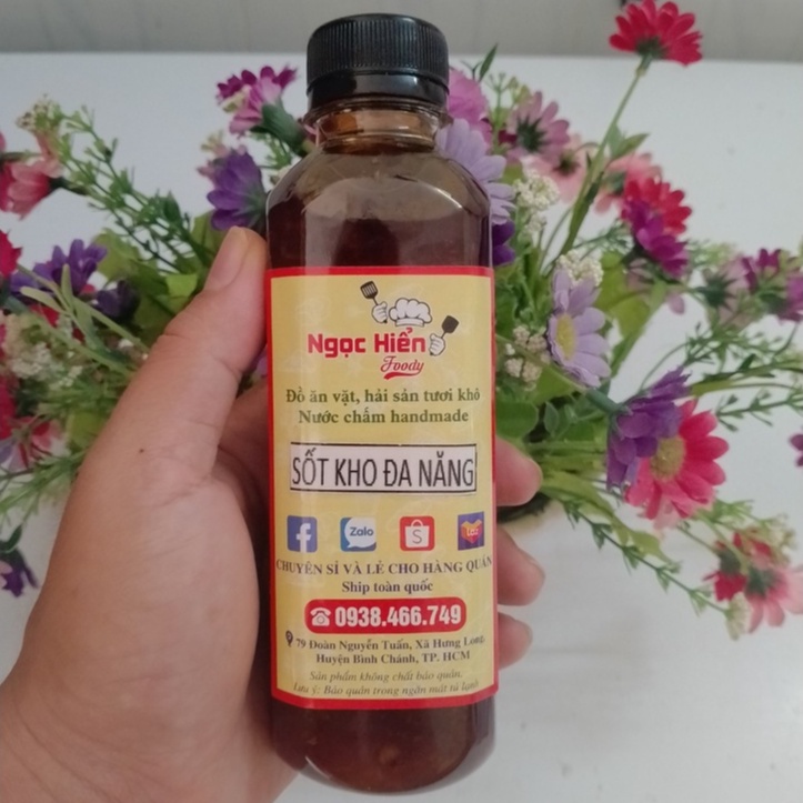 Sốt kho đa năng nhà làm, kho cá, kho thịt, kho quẹt chai 300ml, NGỌC HIỂN FOODY