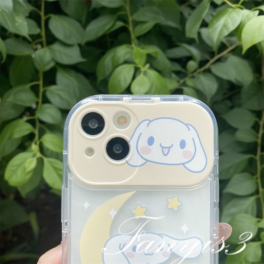 Ốp Điện Thoại TPU Mềm Trong Suốt Có Gương Trang Điểm Hình Cún Yugui Cho IPhone 14 13 12 11 Pro Max X XR Xs Max 8 7 Plus