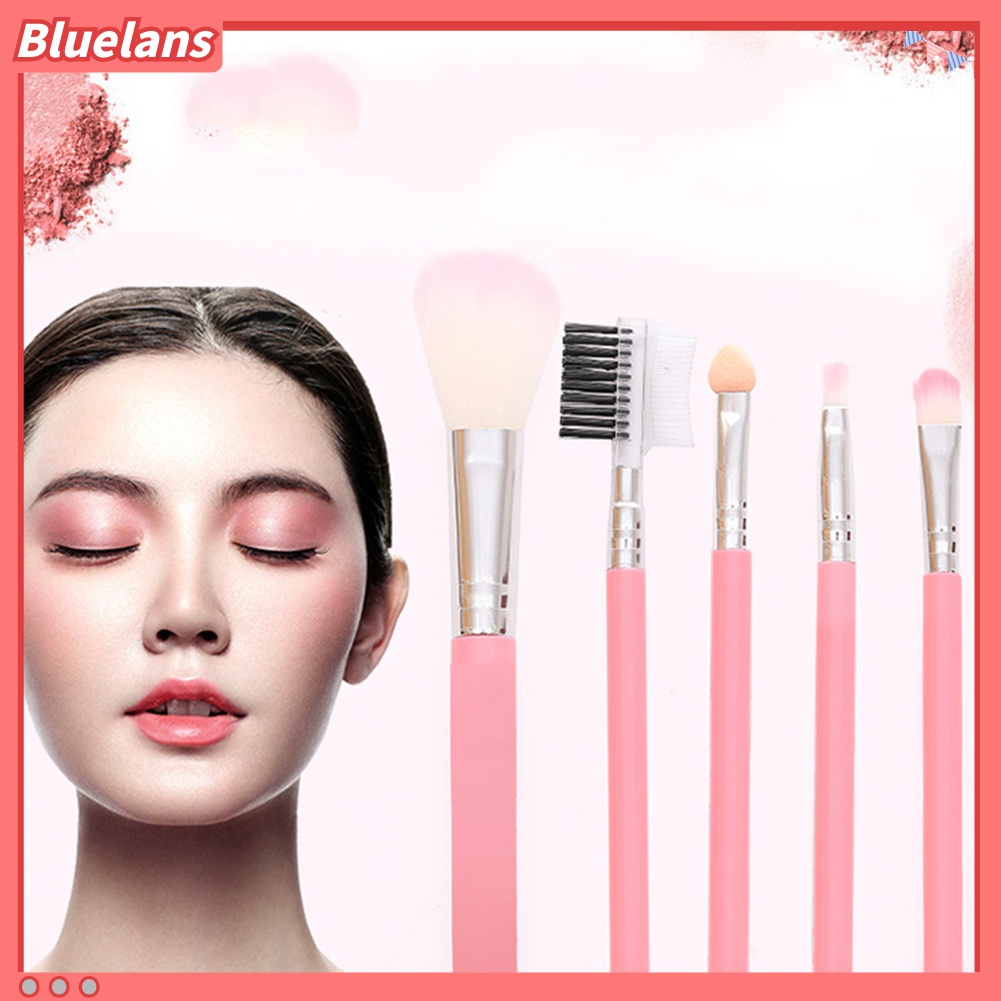 Set 5 cọ trang điểm đa năng dễ mang theo chất lượng cao