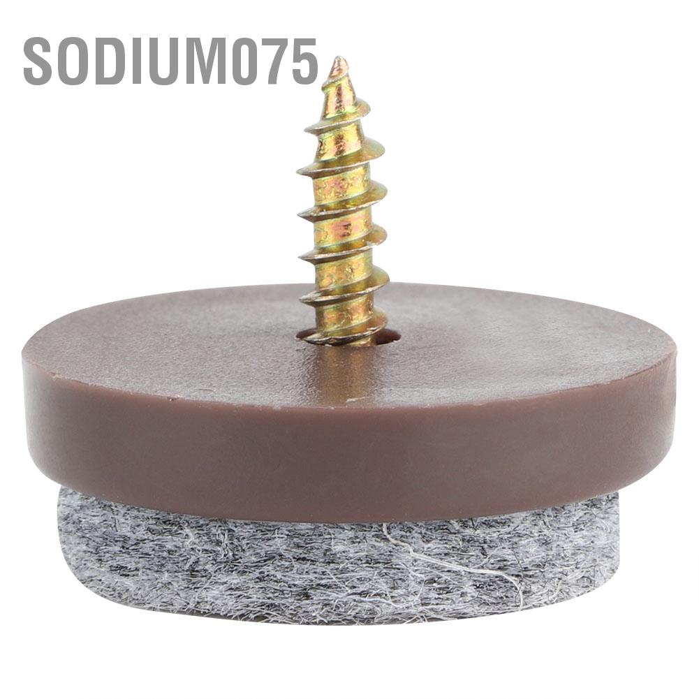 Sodium075 50Pcs Furniture Feet Felt Nail Cabinet Table Sofa Chair Leg Non-Slip Pad Floor Protector