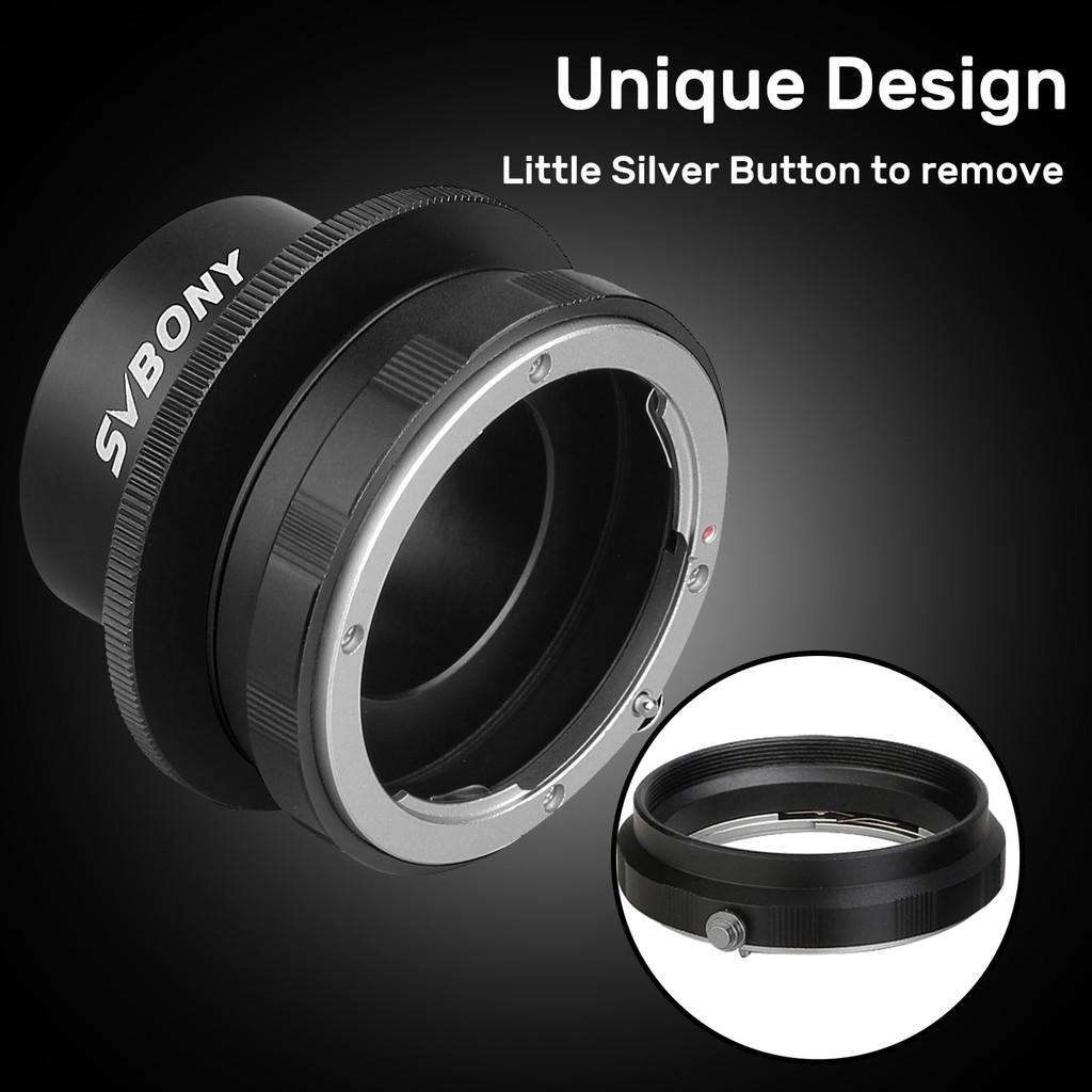 SVBONY SV149 Camera Lens Adapter for Nikon AF Cameras to 1.25 inch Eyepiece M42 CCD for Photography Guiding