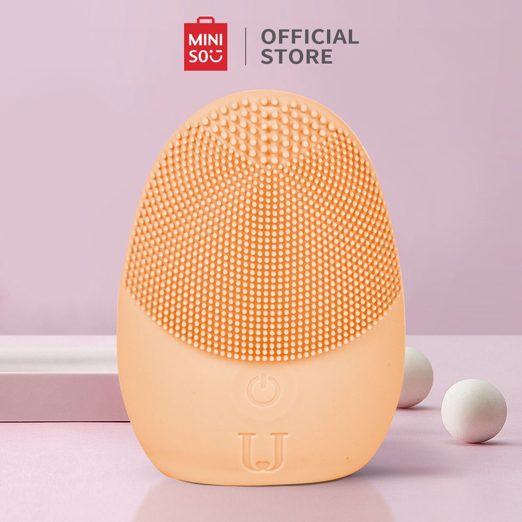 Máy rửa mặt Miniso chất liệu Silicone làm sạch nhẹ nhàng không gây rát da (nhiều màu) - Hàng chính hãng