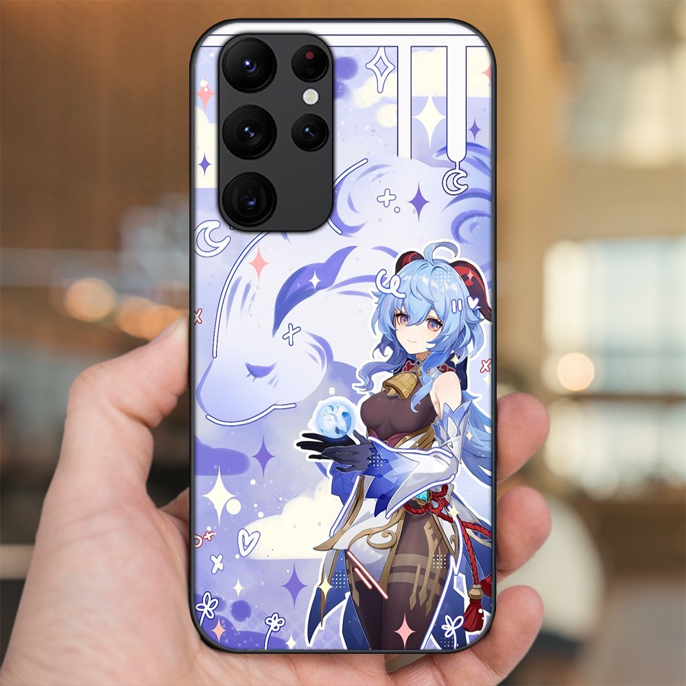 Ốp lưng Samsung S20 Ultra viền đen in hình Ganyu Genshin Impact