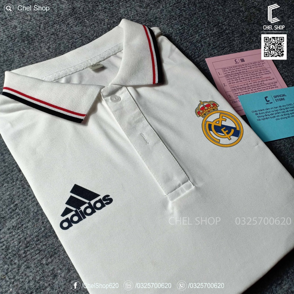 Áo polo 2V cao cấp Real Madrid [ẢNH THẬT]