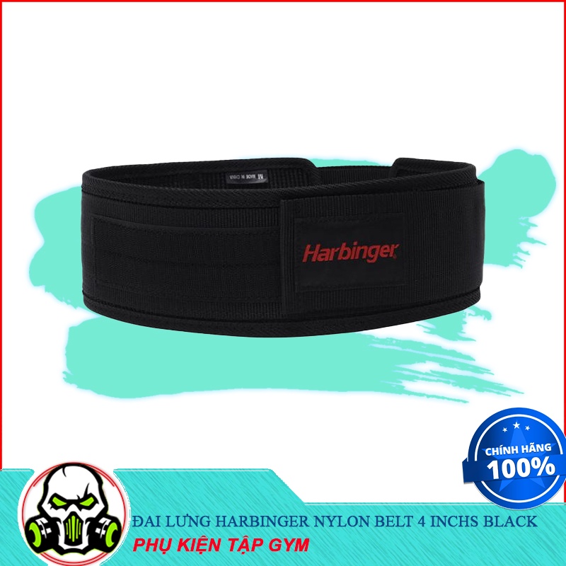 Phụ Kiện Bảo Vệ Lưng Khi Tập Luyện HARBINGER NYLON BELT 4 INCHS BLACK (24320)