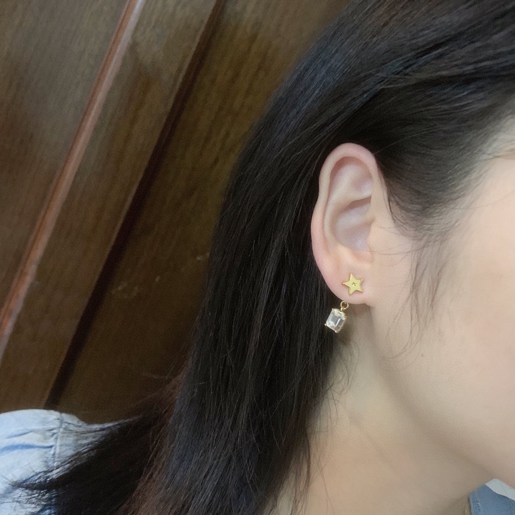 Dors CD bông tai nữ ngọc trai khuyên tai dài