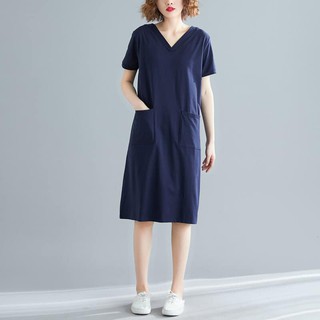 Váy cotton suông