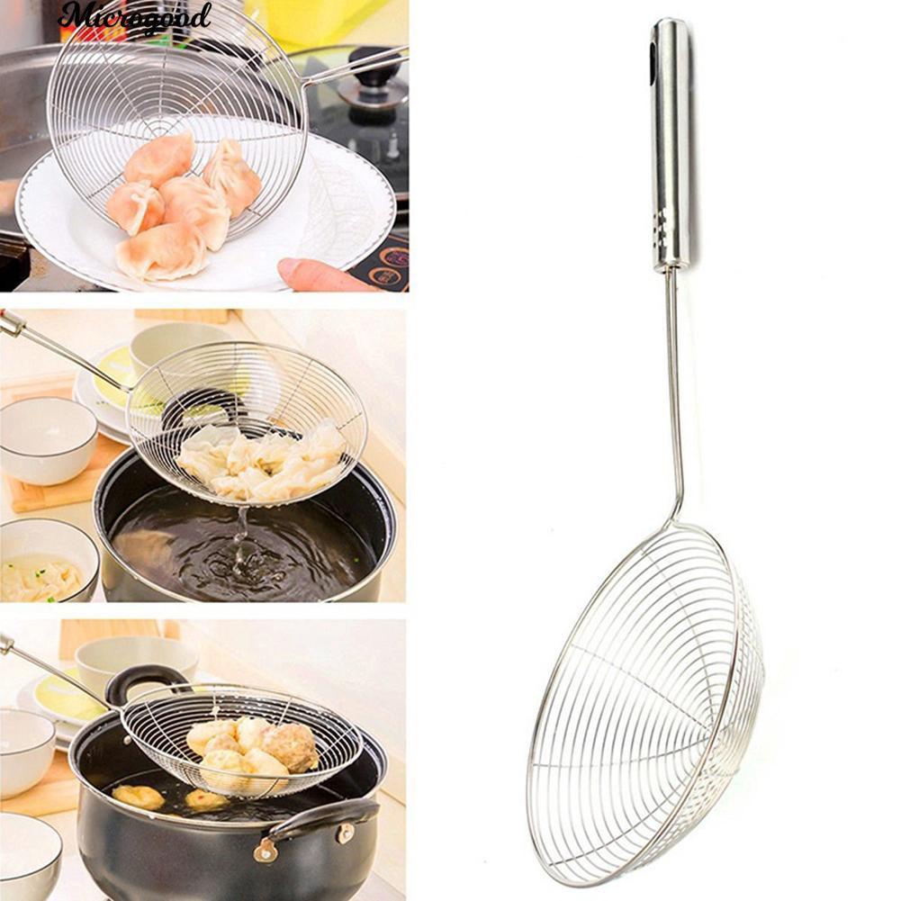 Vợt chiên vớt ráo dầu inox cao cấp - Vợt Vòng Đường Kính 16Cm
