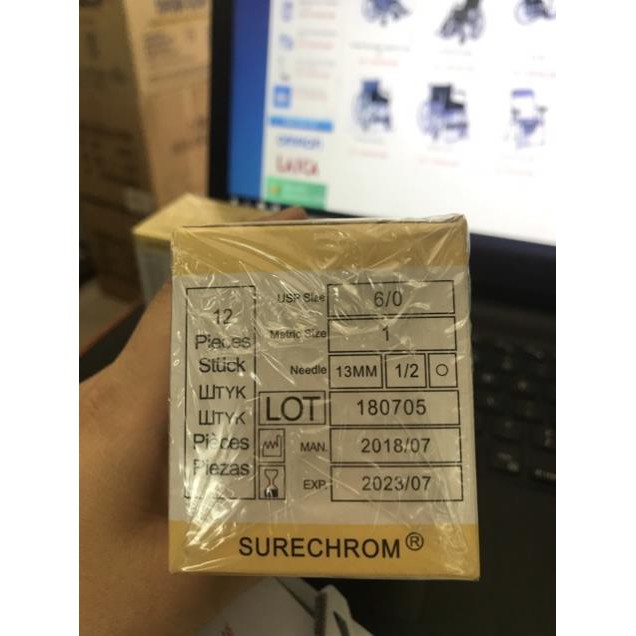 Chỉ tự tiêu catgut 6/0[ giá tốt]