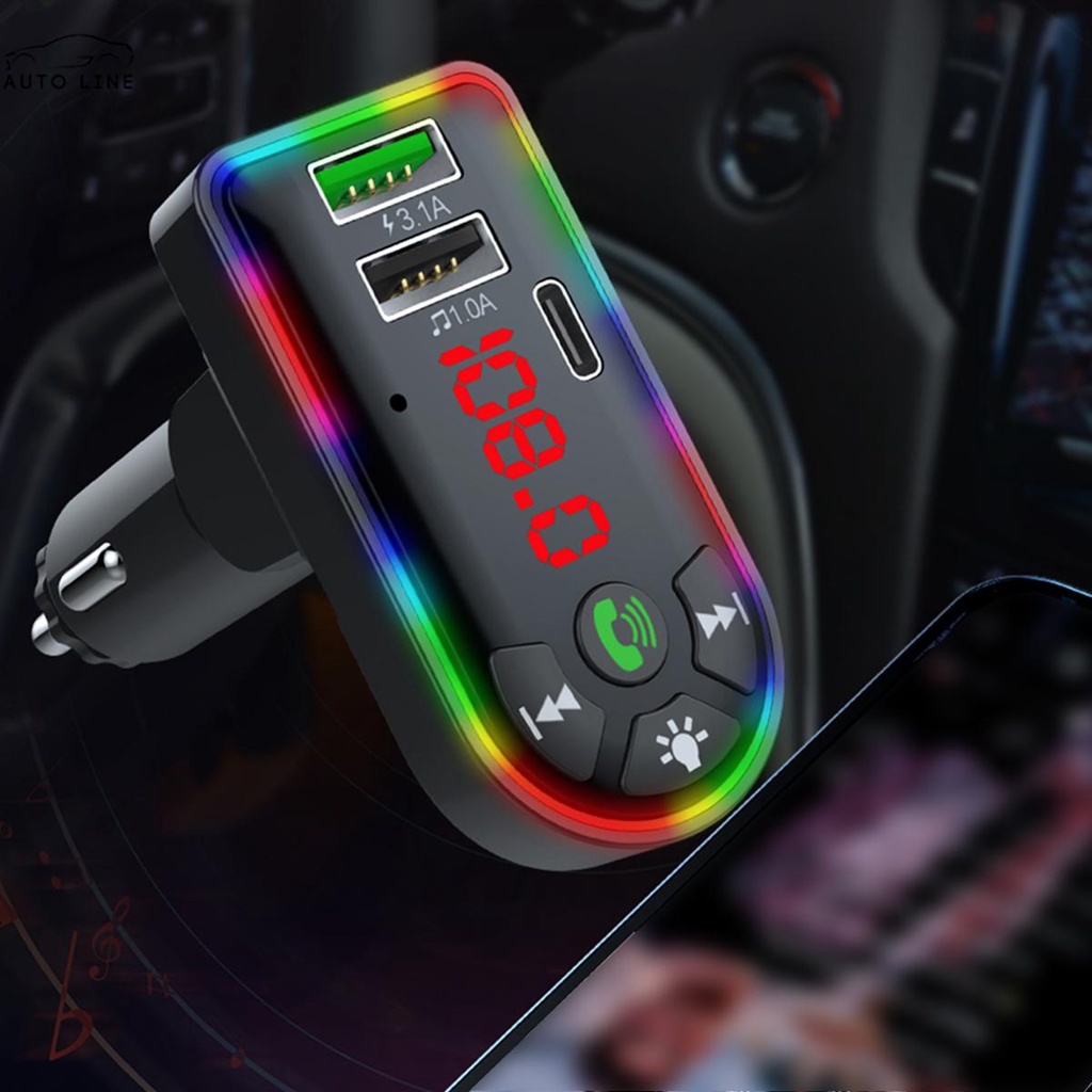 Máy Phát MP3 Bluetooth 5.0 FM w / 1A USB Và QC3.1A Cho Xe Hơi SHOPCYC0044