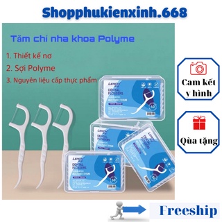 Tăm Chỉ Nha Khoa Tiệt Trùng 🌺 FREESHIP 🌺 Hộp 50 Cây - Tăm Nha Khoa Vệ Sinh Kẽ Răng Chân Nướu Chuyên Dụng - A001