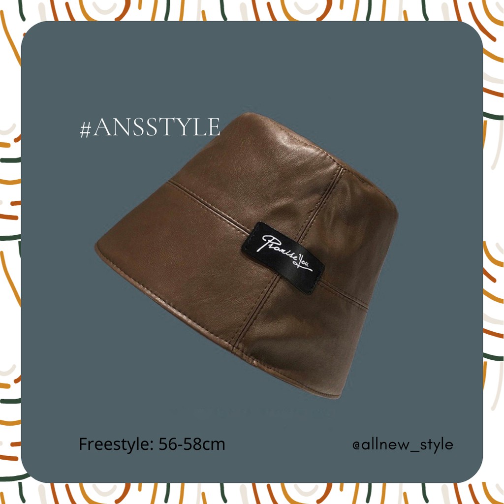 Nón bucket da che mặt Promise you unisex từ Allnewstyle