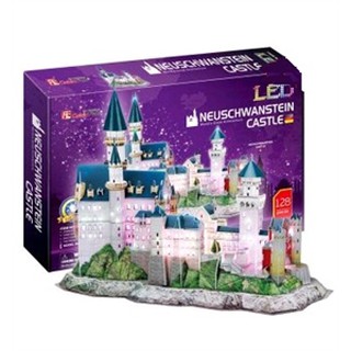 Mô hình giấy 3D CubicFun - Led lâu đài cổ tích Đức - Neuschwanstein castle (L174h)