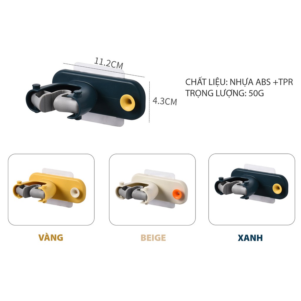 Móc dán treo chổi, dù, cây lau nhà và móc khăn - buyone - BOPK140