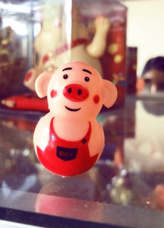Heo lật đật mini