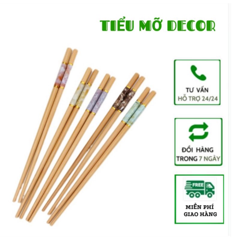 Đũa tre cao cấp nhập khẩu vỉ 10 đôi