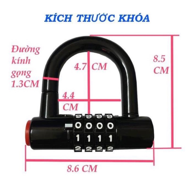 Khoá số Mini [ Thiết bị chống trộm, khoá số chống trộm, ổ khoá chống trộm]