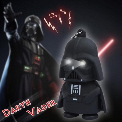 - Móc Khóa Phát Sáng Hình Nhân Vật Darth Vader Trong Phim Star Wars dèn led có nhạc