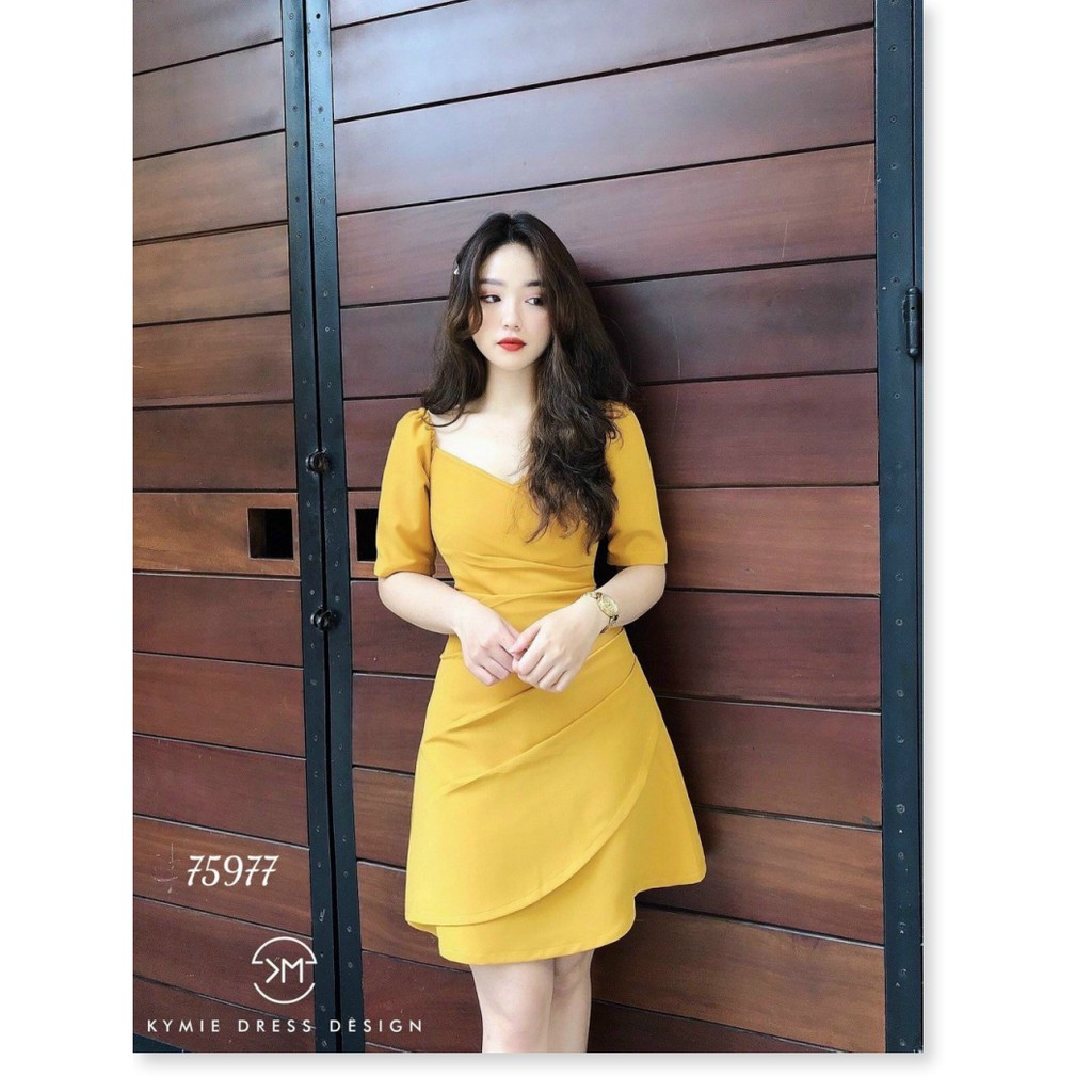 ĐẦM SUÔNG BẮT XẾP KIỂU TÔN DÁNG CHO PHÁI NỮ CÓ ĐỦ SIZE S M L XL XXL