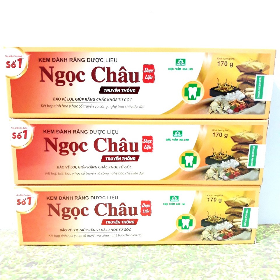 Kem Đánh Răng Dược Liệu Ngọc Châu Tuýp 170g