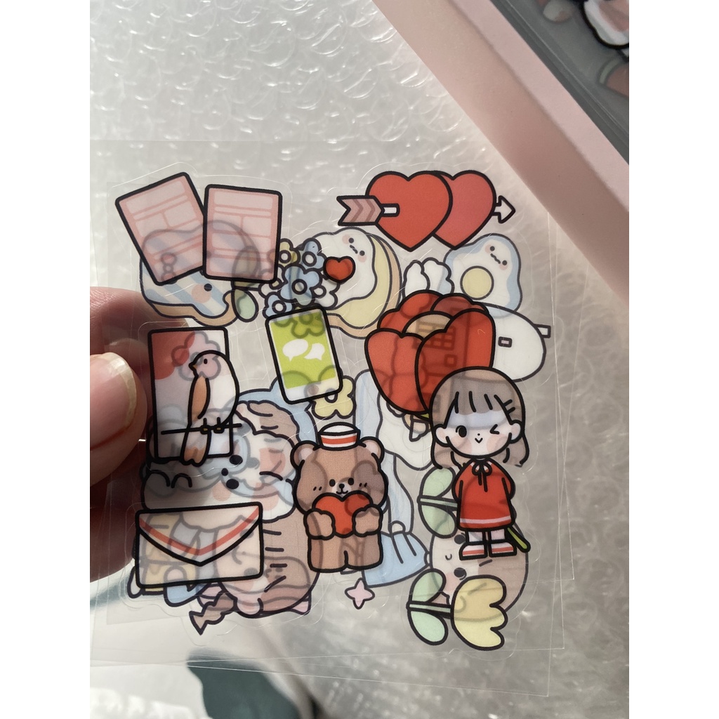 Hình Dán Sticker 2D Dán Bình Nước Siêu Đáng Yêu nhiều mẫu Trang Trí Bình Siêu Xinh Và Dễ Thương