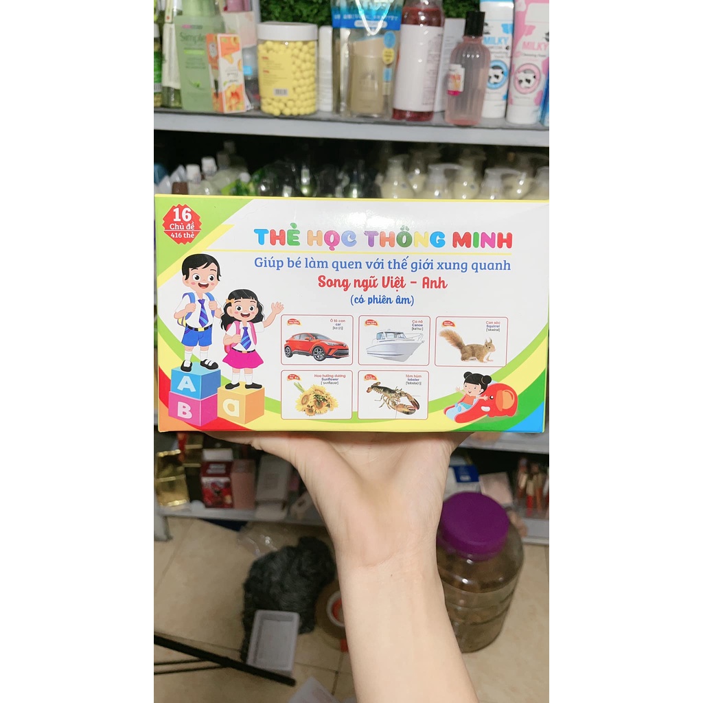 Bộ Thẻ Học Thông Minh 16 Chủ Đề Gồm 416 Thẻ Dành Cho Bé Yêu