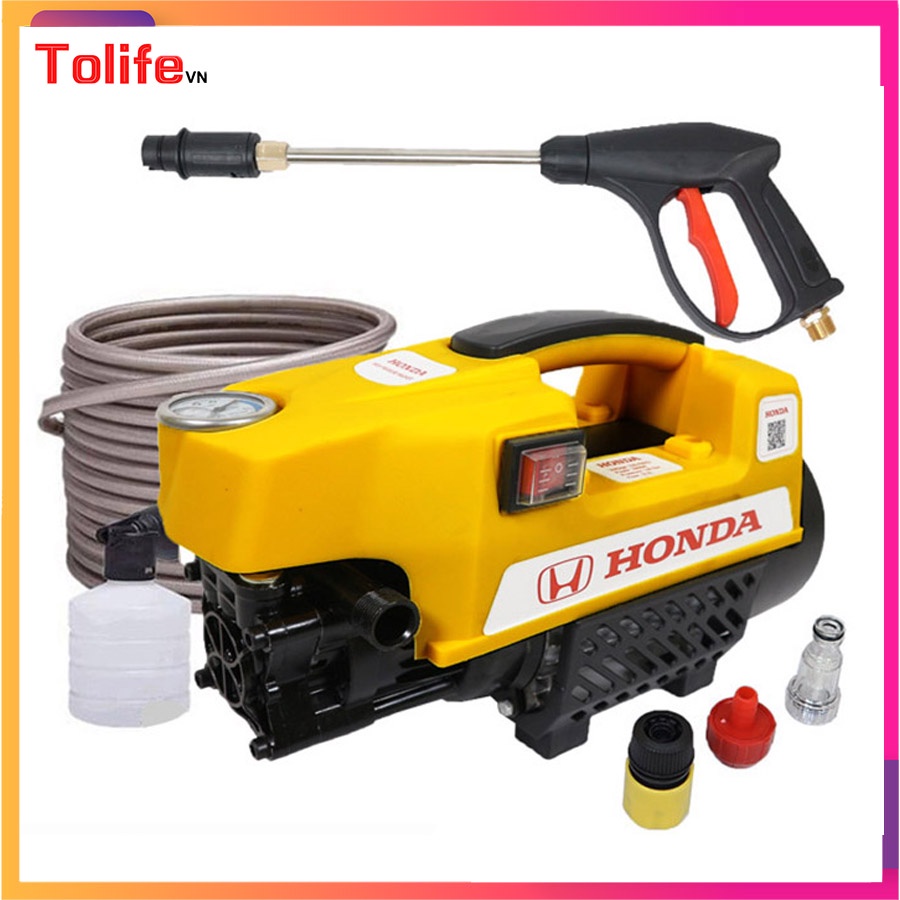 [Mã 155LIFESALE giảm 8% đơn 99K] Máy rửa xe mini _ máy rửa xe gia đình Hond a 4Y, Phun áp lực cao, Bảo hành 12 tháng