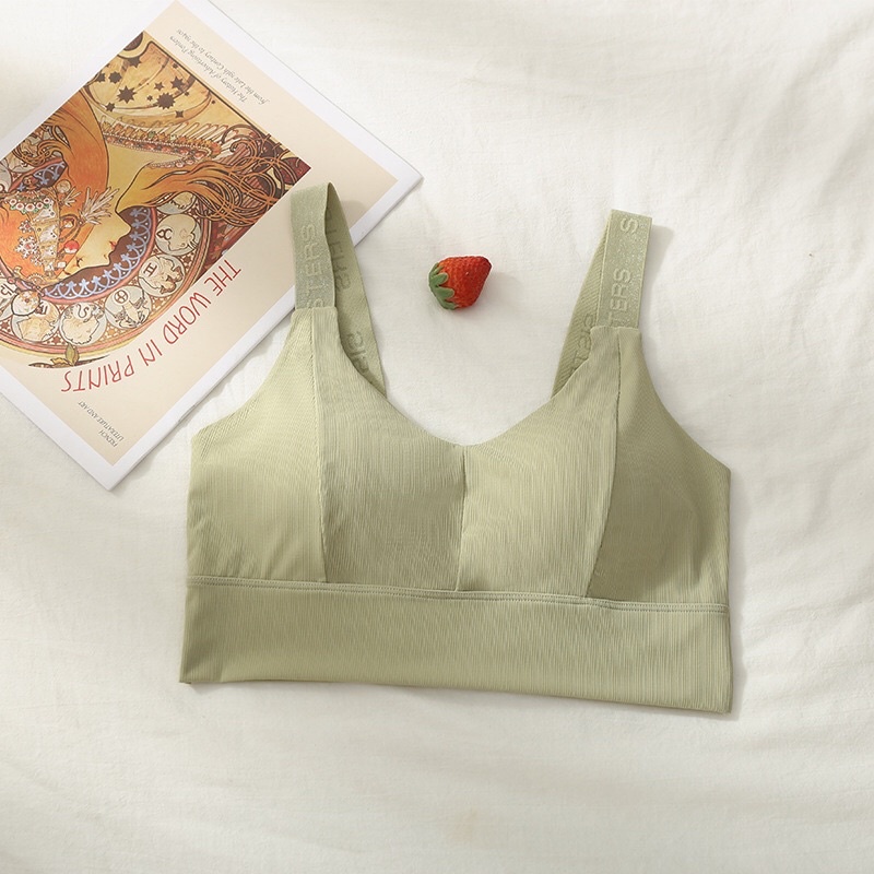 Áo Bra  Su Đúc Thun Lạnh Tập Thể Thao Yoga Dáng Trơn 2 Dây Co Giãn 4 Chiều Có Mút Đệm Ngực Minhduongct