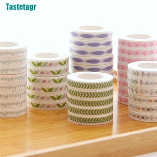 Cuộn Băng Keo Giấy Washi Mỏng 7mm * 10m