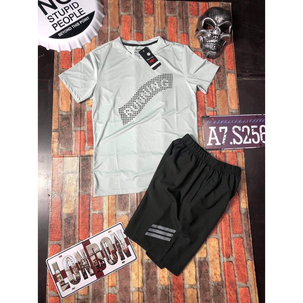 Bộ thun thể thao nam RUNNING 👉FREESHIP👈chất thun lạnh co dãn 4 chiều trẻ trung, thể thao, kèm ảnh thật | BigBuy360 - bigbuy360.vn