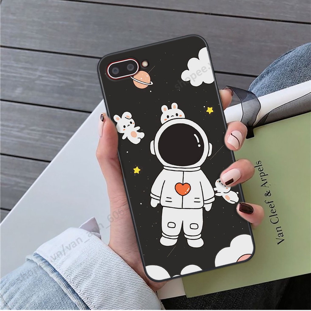 Ốp Oppo A3s / A1k hình bầu trời, phi hành gia đẹp, ốp lưng điện thoại oppo viền dẻo cao cấp