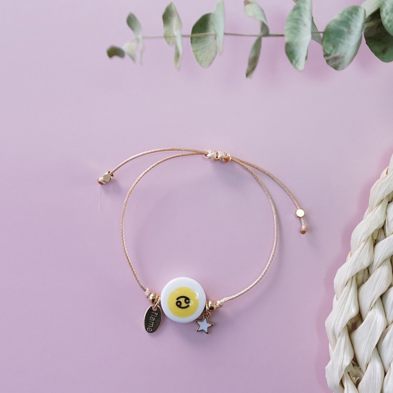 Vòng Đeo Tay Họa Tiết Cung Hoàng Đạo Phong Cách Hàn Quốc Thời Trang