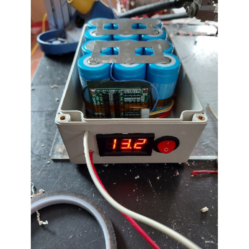 Khối pin 12V 18A sử dụng pin 32700 xả 100A