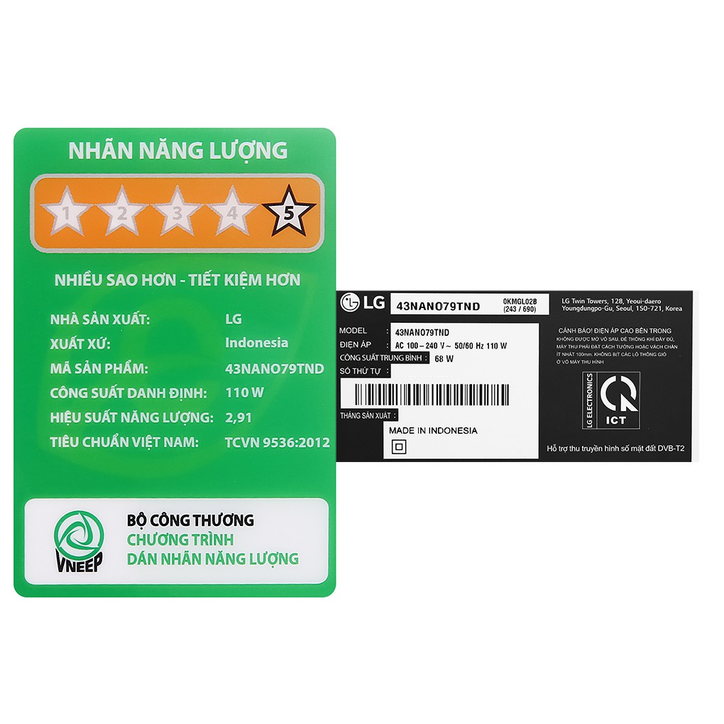 Smart Tivi NanoCell LG 4K 43 inch 43NANO79TND | BigBuy360 - bigbuy360.vn