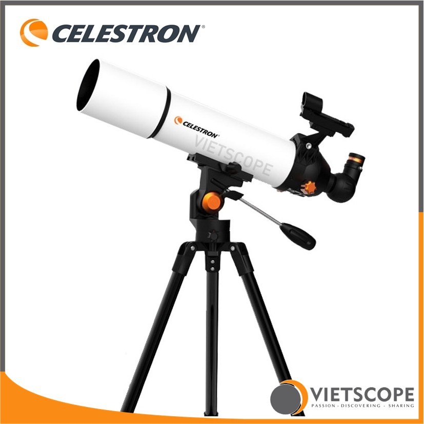 Kính thiên văn khúc xạ Celestron SCTW 80 - 805A Libra tặng kèm túi đựng và kẹp điện thoại