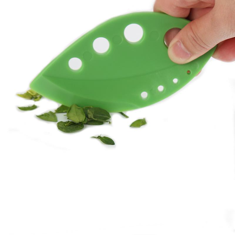 Dụng cụ tước rau ANAEAT bằng nhựa không chứa BPA thiết kế hình lá có lỗ 3 màu tùy chọn