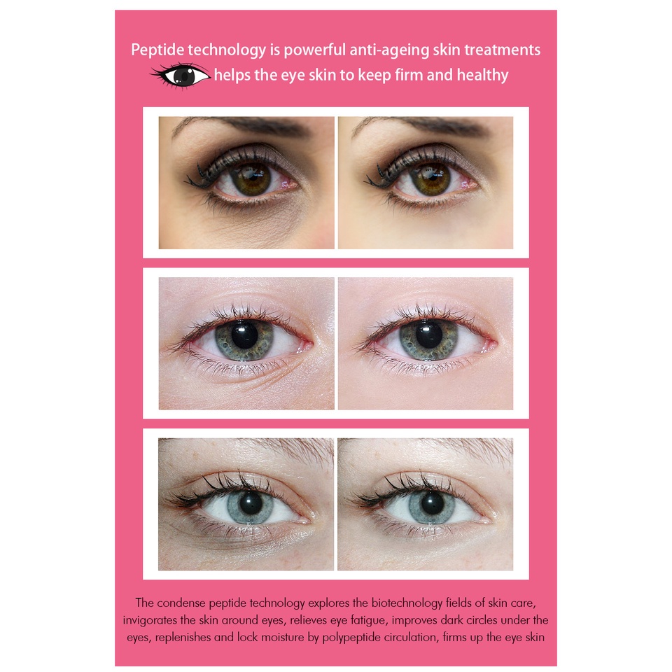 [Hàng mới về] Mặt Nạ Mắt Vibrant Glamor Polypeptide Dưỡng Ẩm Xóa Quầng Thâm Chống Lão Hóa