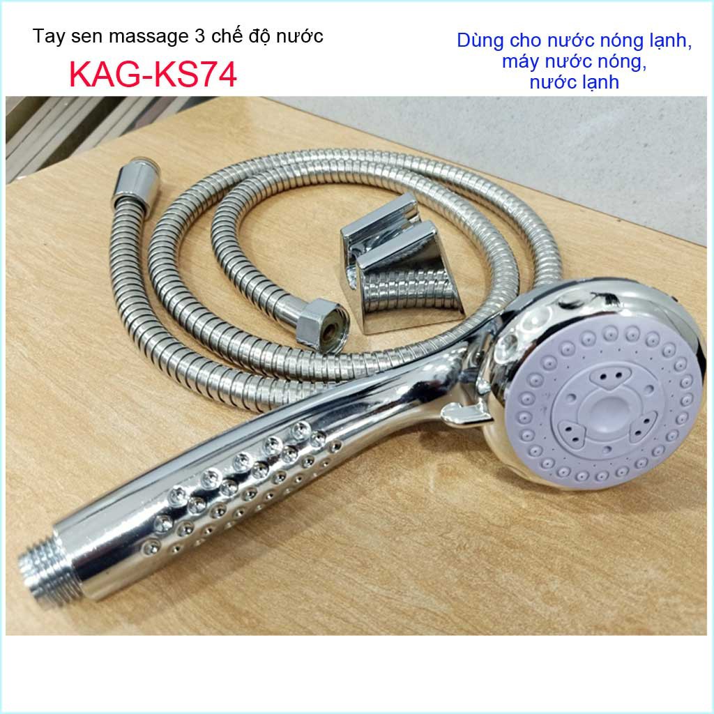 Vòi sen tắm cao cấp KAG-KS74 trọn bộ, Best Sales shower head vòi sen tia nước mạnh sử dụng tốt