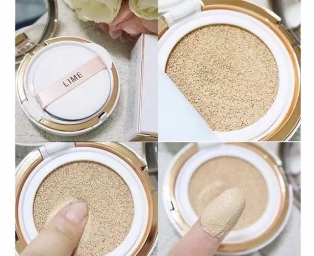 Phấn Nước LIME Real Cover Pink Cushion, V Collagen Ample Cushion SPF 50+/ PA +++ | BigBuy360 - bigbuy360.vn