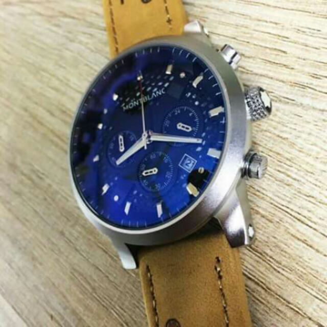 Đồng hồ nam MontBlanc size 42mm dây da lộn