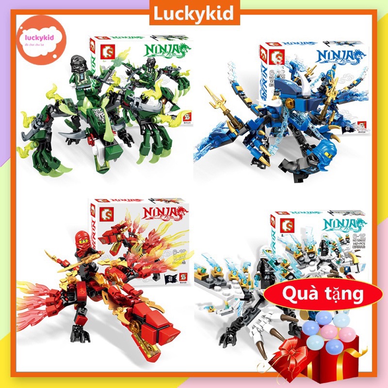 Lego ninjago đồ chơi lego Đồ chơi lắp ráp mô hình nhân vật ninja rồng +Quà 🎁